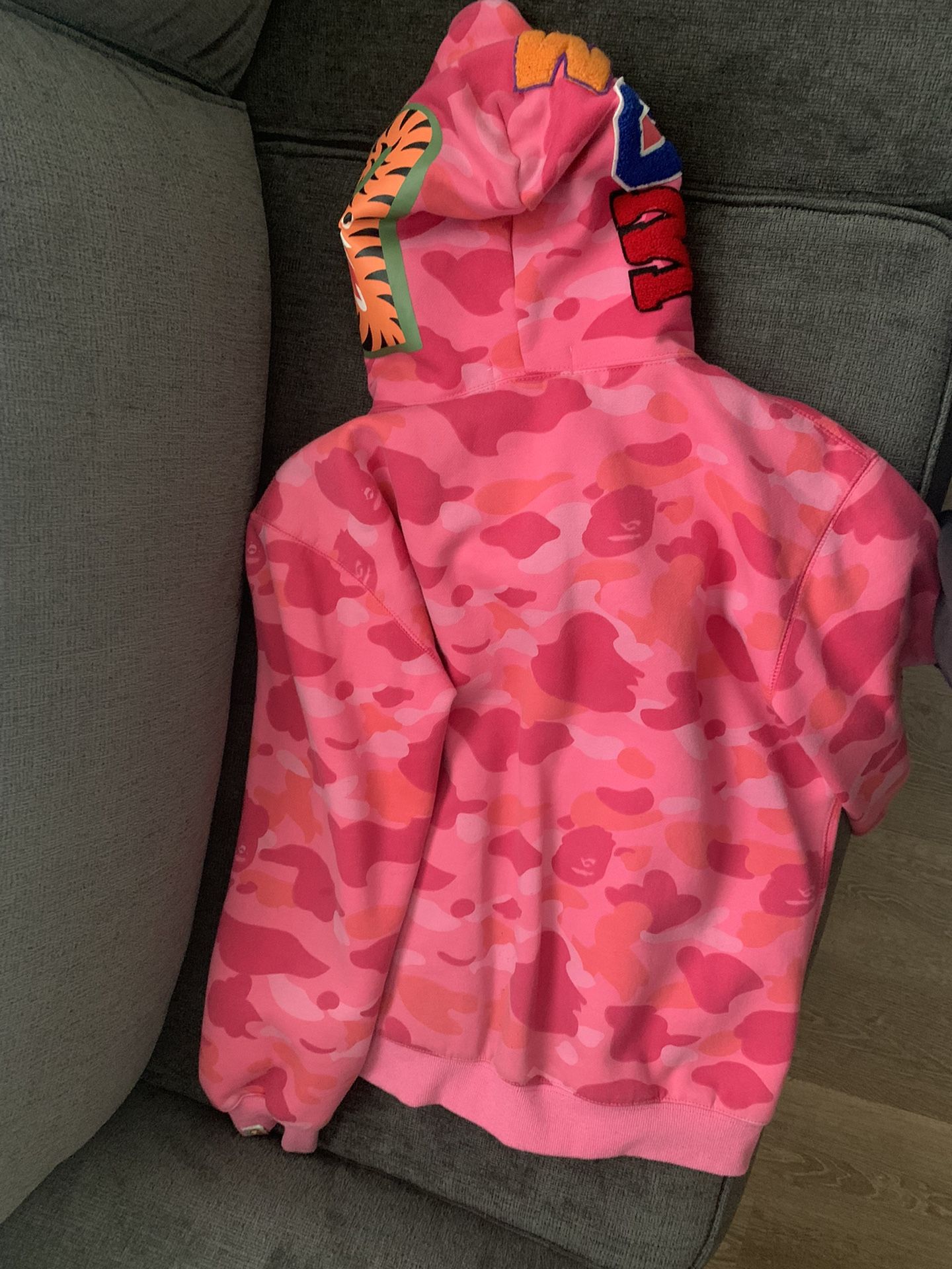 Pink Bape Hoodie for Sale in Stockton, CA - OfferUp