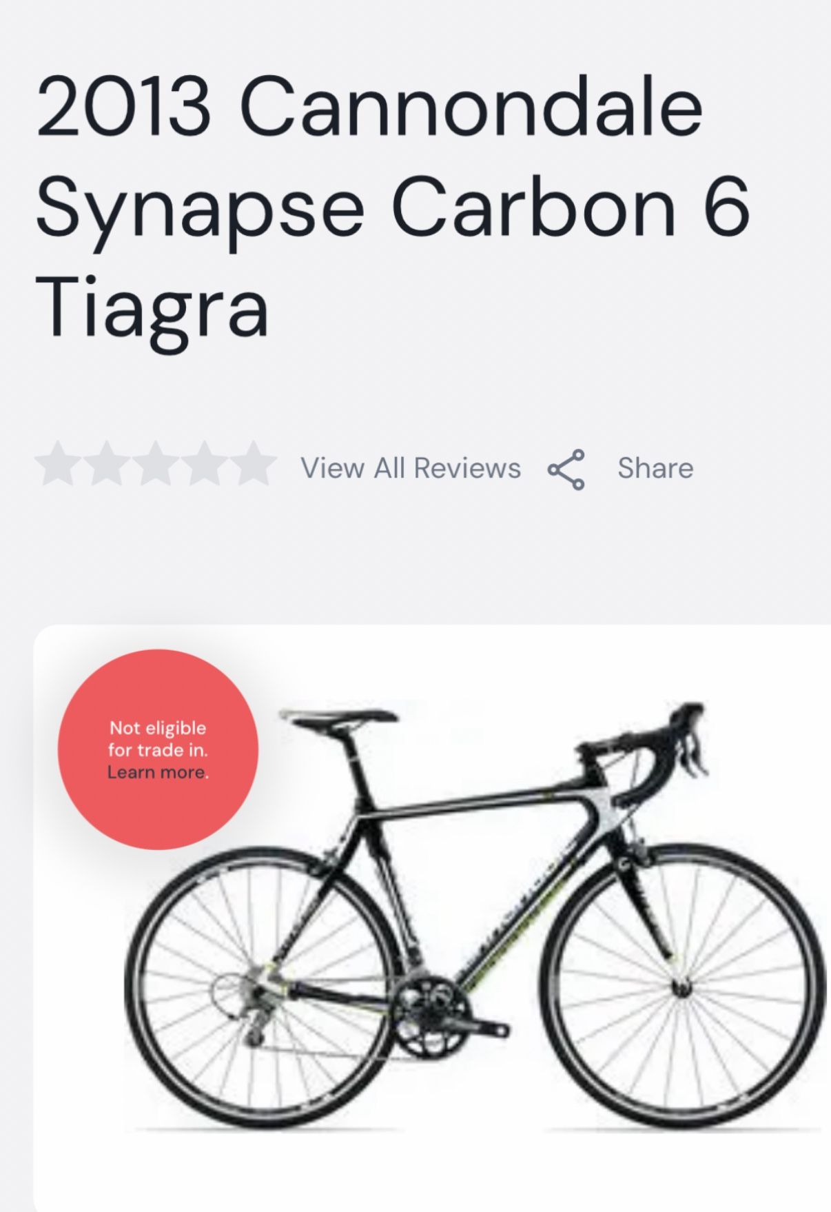 2013 Cannondale Cannondale Synapse Carbon Cannondale Synapse