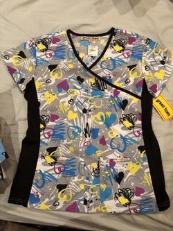 New medical scrubs top only.
