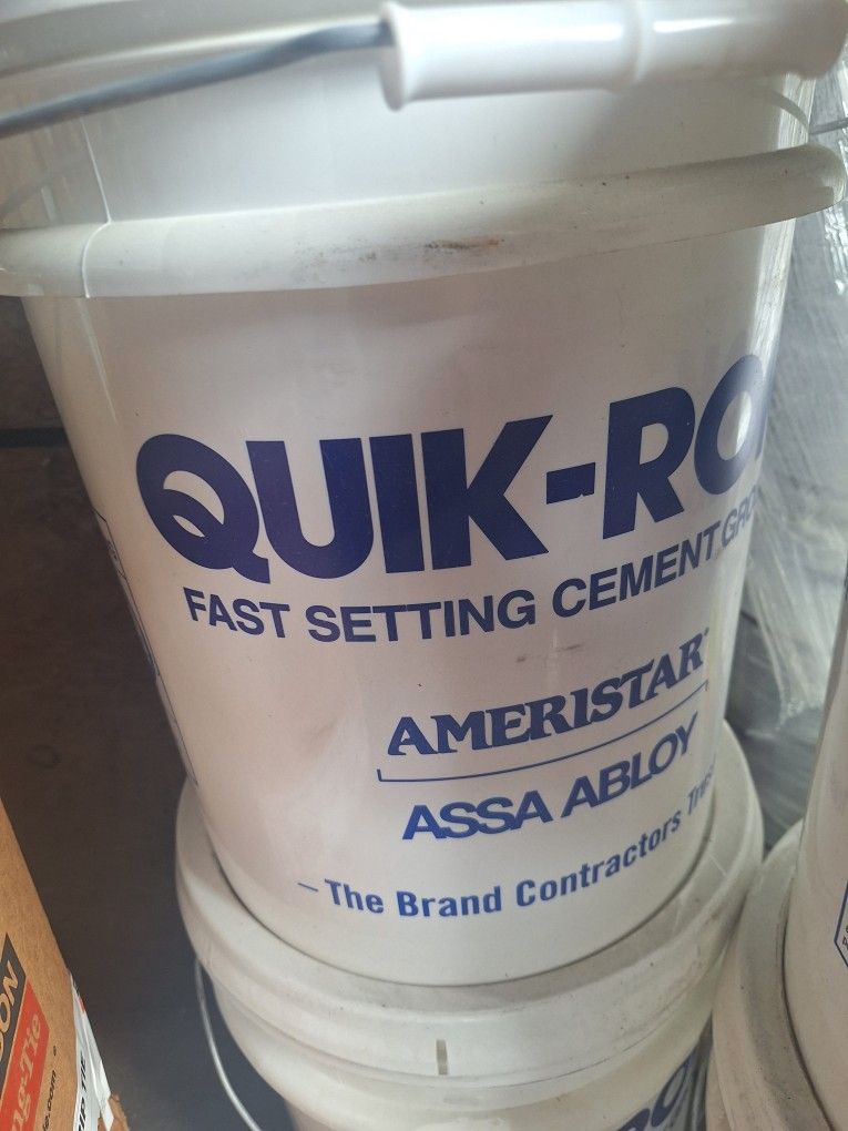 Quick,quik Rock Rok Cemento Cement Grout