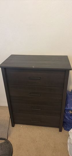 Dark Brown 4-Drawer Dresser