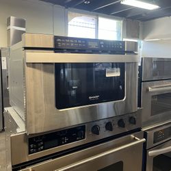 SHARP 24” STAINLESS STEEL MICROWAVE DRAWER