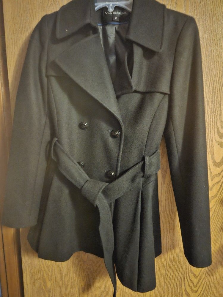 Tommy Hilfiger Classics Women's WoolPea Coat Black Size XSmall