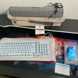 RGB Gaming Bundle Special, Wired 75% RGB Keyboard, Wireless RGB Mouse, and Desktop RGB Bluetooth Speaker, 3 for 1 PC Special While Supplies Last, Firs