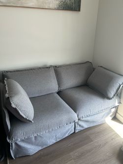 COUCH Modular Washable 2-Seater Plush Weave in Ash • Deluxe+ Cloud Comfort