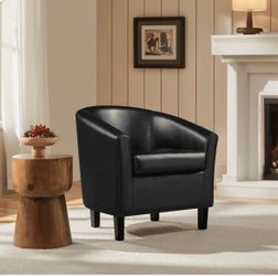 Black barrel  Accent Chair