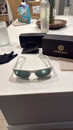 Versace white glasses