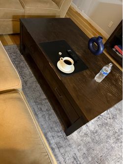 Living room set w tv stand, coffee table and book shelf