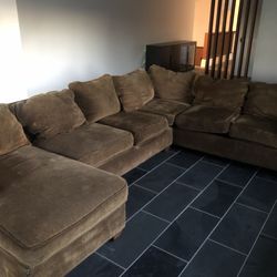 Super Comfy Big Brown Couch