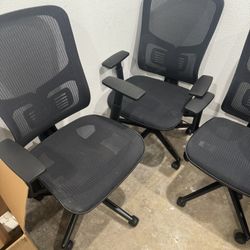 5 Black Office Chairs