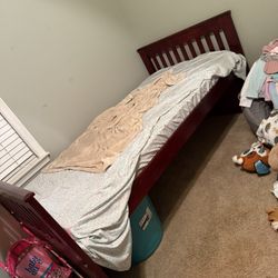 twin bed with mattress