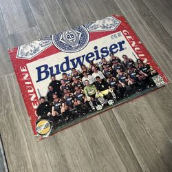 Vintage LA Galaxy x Budweiser 1996 Poster
