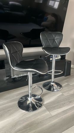 41 in Adjustable - Chrome bar stools