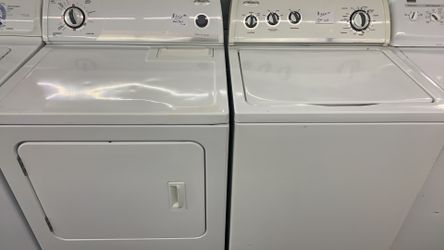 Large capacity washer and dryer set with warranty