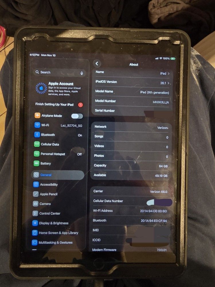IPad 9th Generation Wifi +LTE
