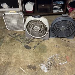 Two Strong Working Fans