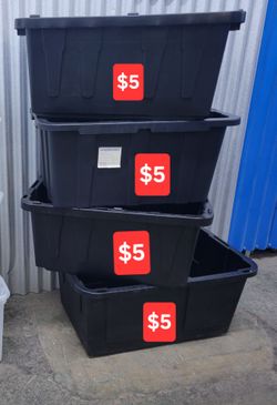 NO LIDS!! Assorted Storage Bins