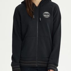 New Womens Burton Full Zip Jacket | Small | Black