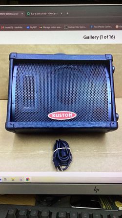 Kustom kpm10 50w powered pa compact monitor speaker stage