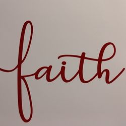"Faith" Vinyl Decal 