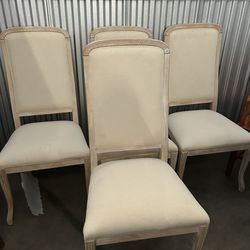4 Cream Chairs