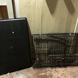 DOG CRATE LARGE WITH  PAN NICE