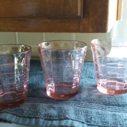 VINTAGE ANCHOR HOCKING BLOCK OPTIC GLASSES