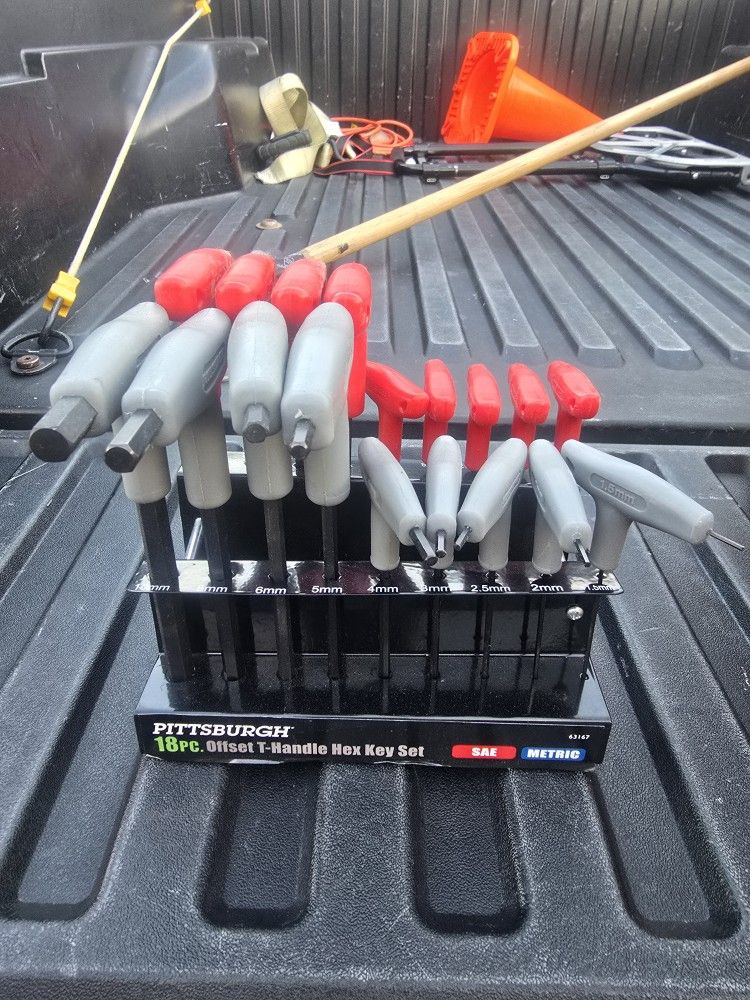 18 PC Sae & Metric Hex Key Kit