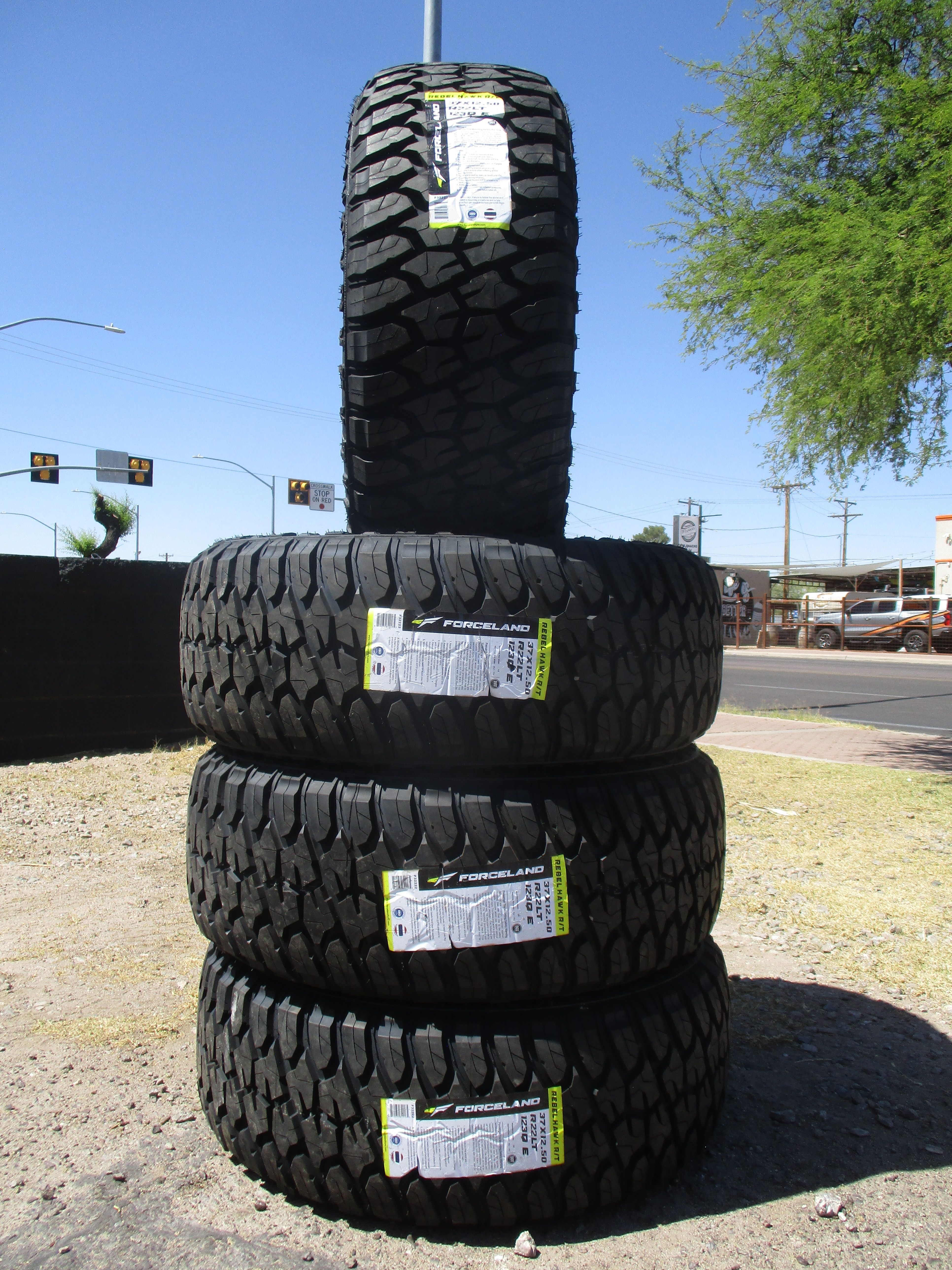 37x12.50R22 LT New Foreceland Rebelhawk R/T 10 Ply Tires