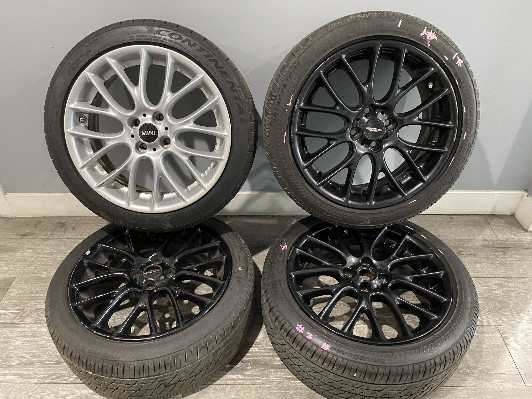 Mini Cooper JCW R12 Wheel Set With Tires