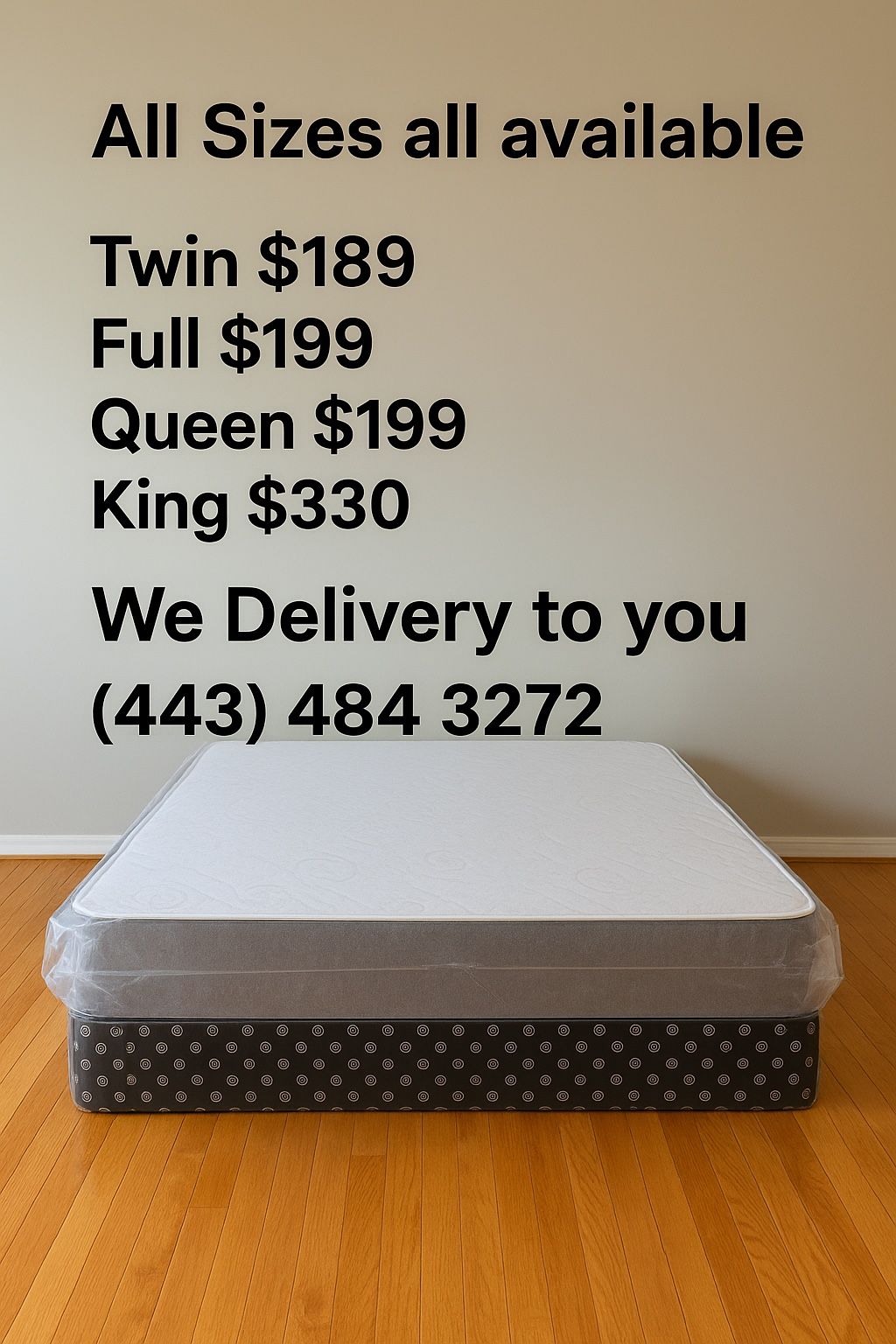 Queen Mattress Come With Free Box Spring - Same Day Delivery