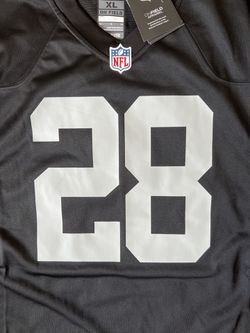 Nike NFL Las Vegas Raiders Josh Jacobs Black #28 Game Jersey Mens