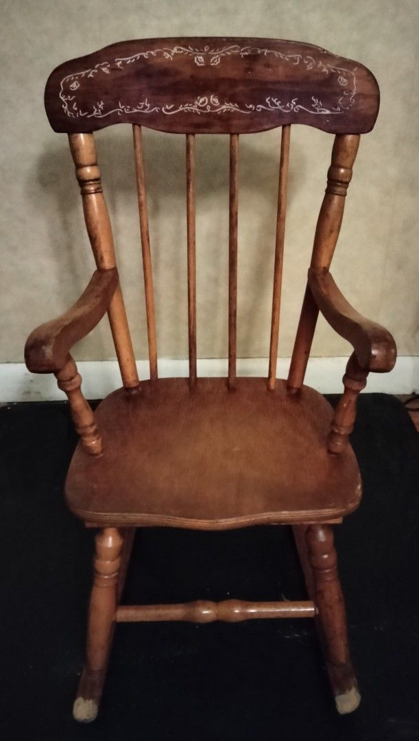 Small Rocking Chair Solid Wood 