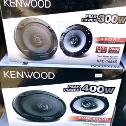 Kenwood 6x9 & 6-1/2 Car Audio Speakers New Nuevas