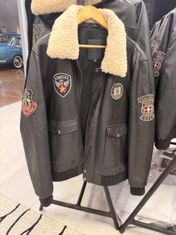 Brand New Genuine Leather Bomber Jacket