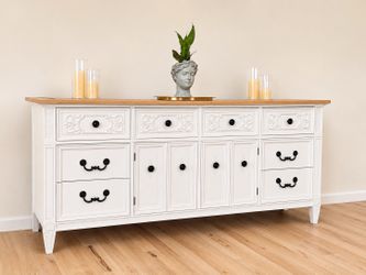 Refinished Antique Solid Wood Buffet / Sideboard