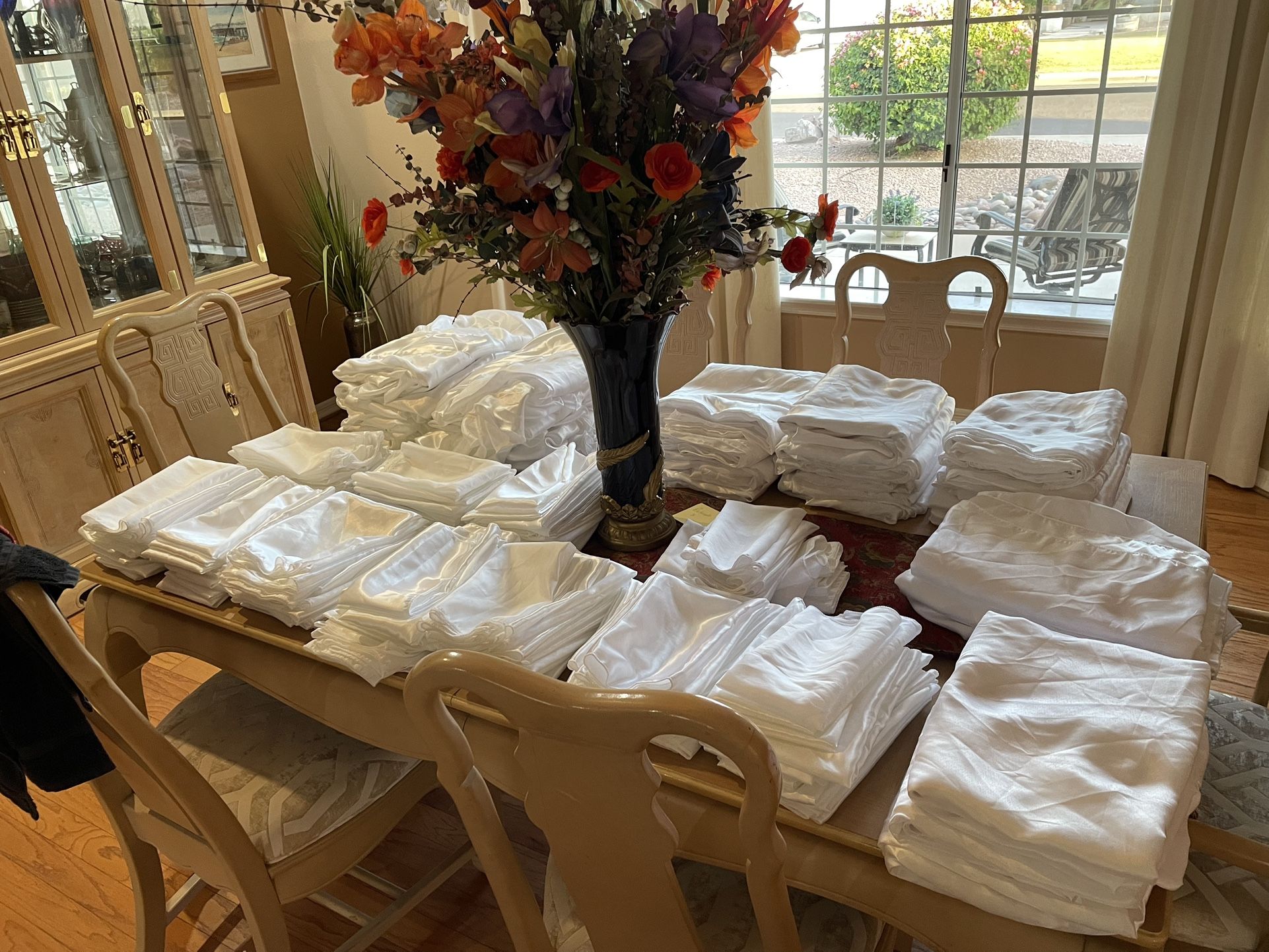 White Linens - Tablecloths & Napkins