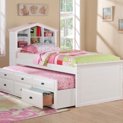 🛏️ Twin Bed with Trundle – On Sale Now! 🛏️ Limited-Time Offer – Don’t Miss Out!