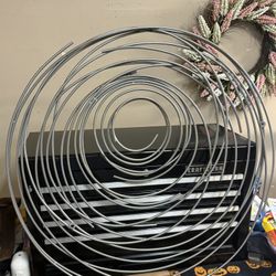 Large Pewter Color Swirled Wall Decor 30”