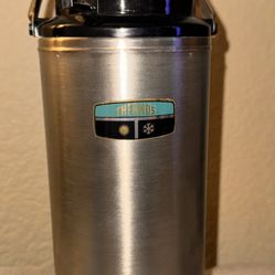 Vintage Thermos Stainless Steel Vacuum Bottle, 13”