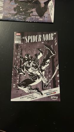 Marvel Spider-Noir Black and White Amazon Prime promotional comic book 2026