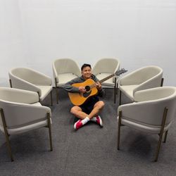 6x Solana Dining Chair *Open Box* Brand New - Off White Gray Trento Eggshell ⚪️ 50% OFF Retail