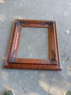 Vintage Ornate Large Wood Picture Frame 16" x 20" Wall De6