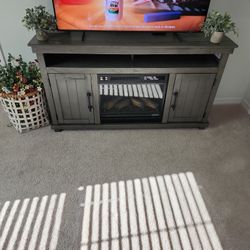 Electric Fireplace & TV Stand
