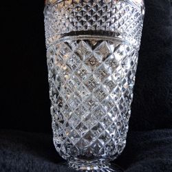 Vase Crystal Diamond Cut Westford