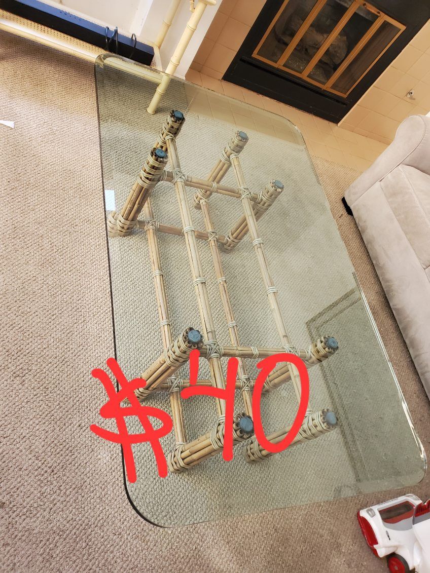 Glass Top Coffee Table