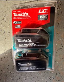 5.0 makita batteries 2pk