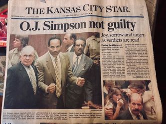 KC Star - OJ Not Guilty full newspaper