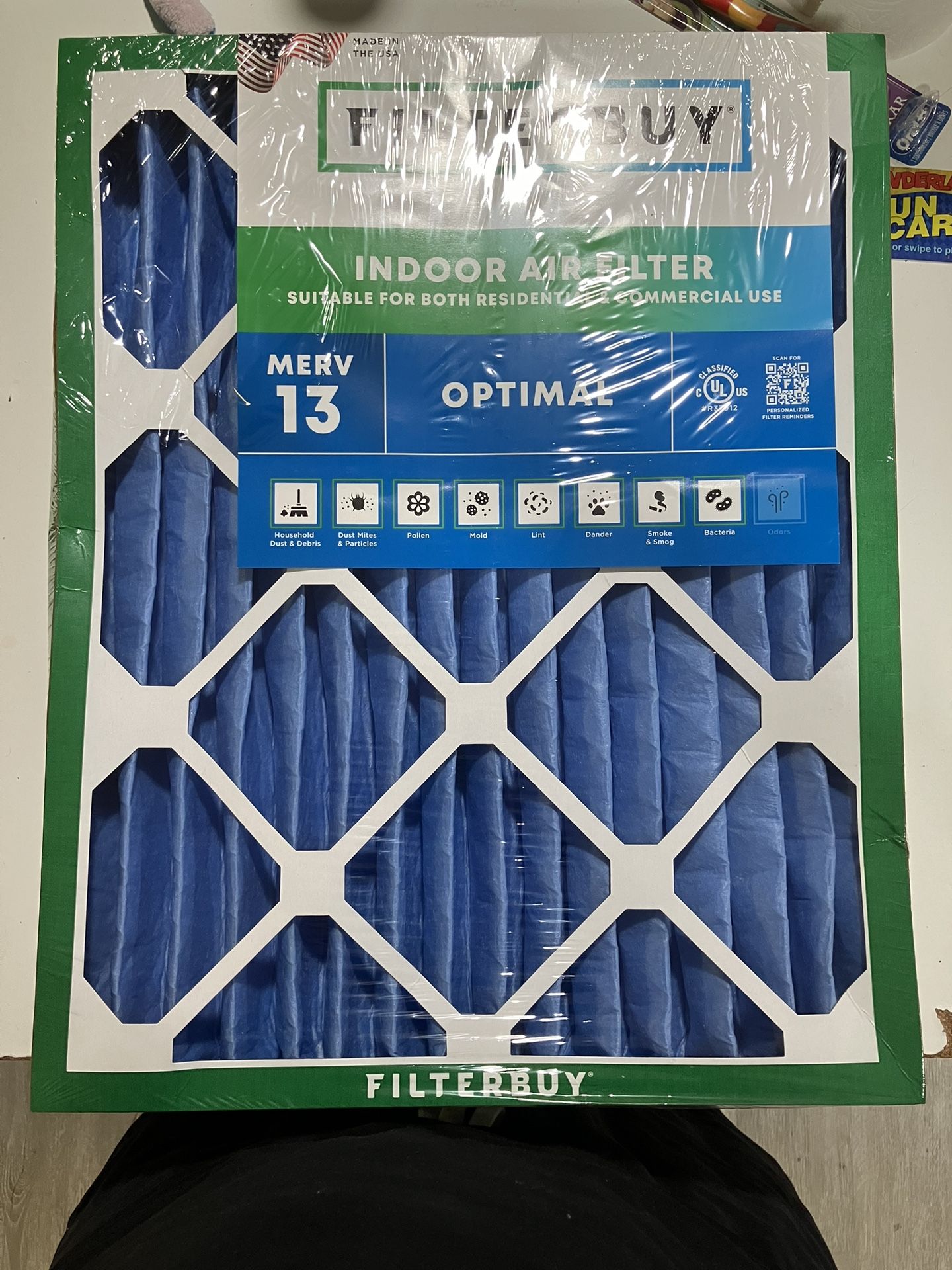 Brand New MERV 13 Air Filters 16x20x2 (2-Pack)