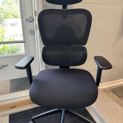 Brand New Black Mesh Tall Back Ergonomic Office Chair w/Adjustable Armrests & 3D Lumbar Support 